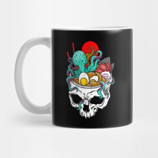 Kawaii Japanese Anime Skeleton Ramen Halloween Mug